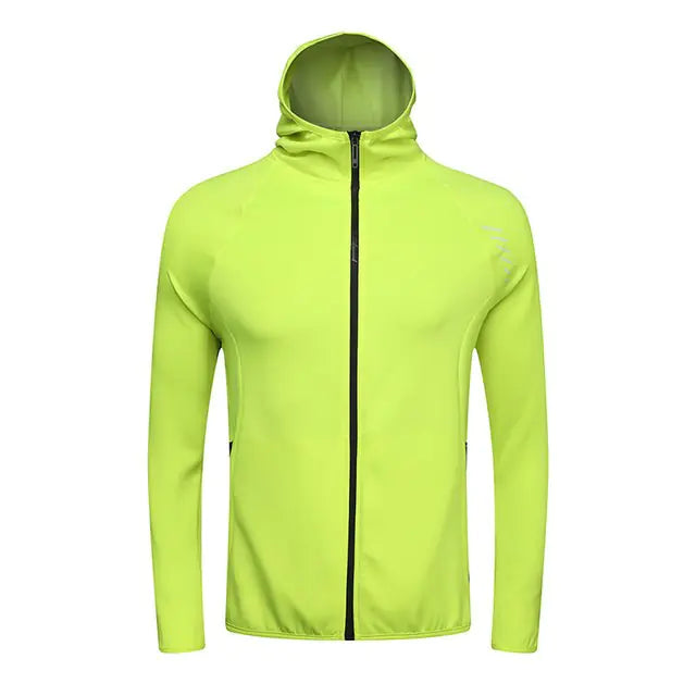 Men's Reflective Hooded Running Jacket for Activewear