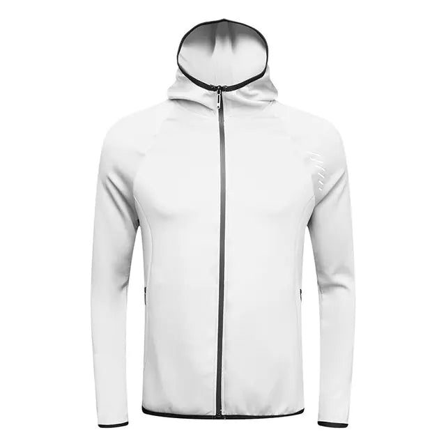 Men's Reflective Hooded Running Jacket for Activewear