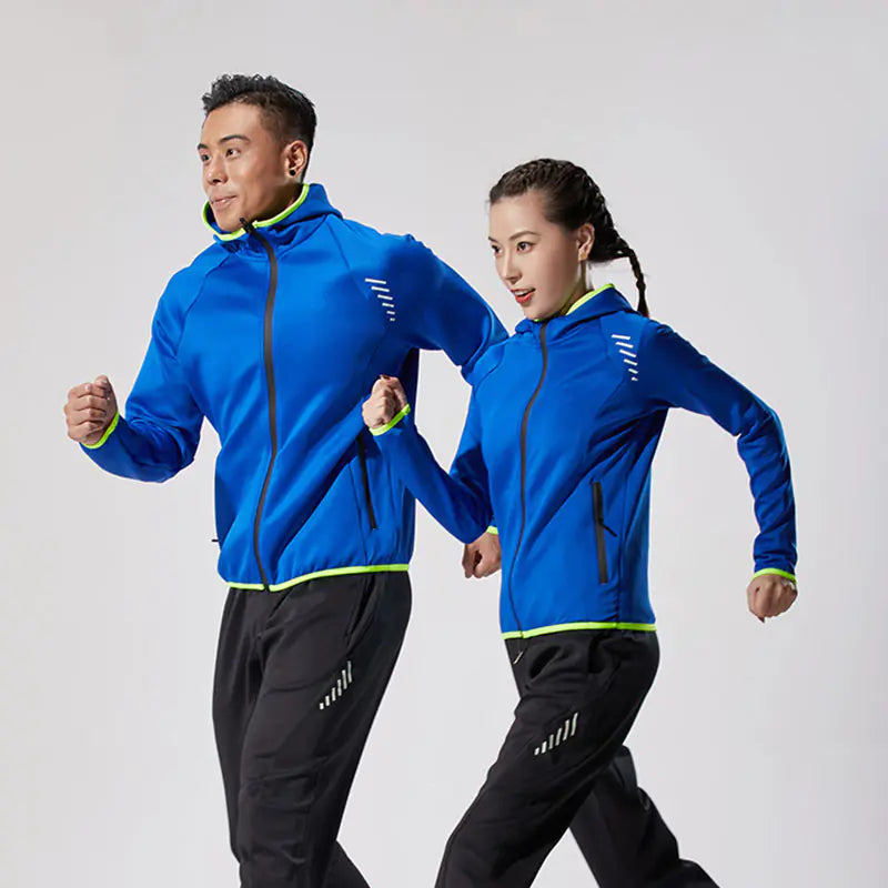 Men's Reflective Hooded Running Jacket for Activewear