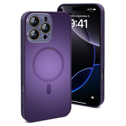 Magsafe Magnetic Case for Iphone 16 Pro Max 15 14 Shockproof Durable Wireless Charging Compatible Slim Design Impact Resistant Anti-Scratch Anti-Drop Protection Premium Black Case