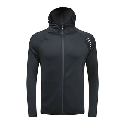 Men's Reflective Hooded Running Jacket for Activewear