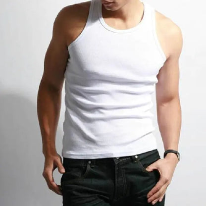 Men's Breathable Polyester Gym Tank Top for Training