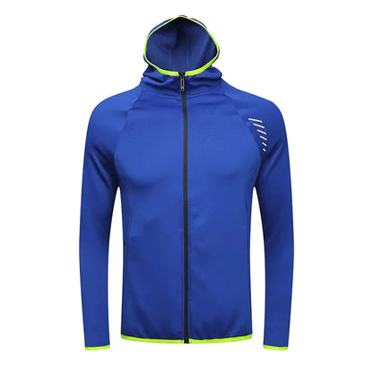 Men's Reflective Hooded Running Jacket for Activewear