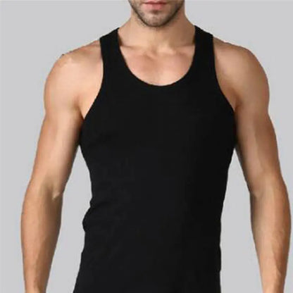 Men's Breathable Polyester Gym Tank Top for Training