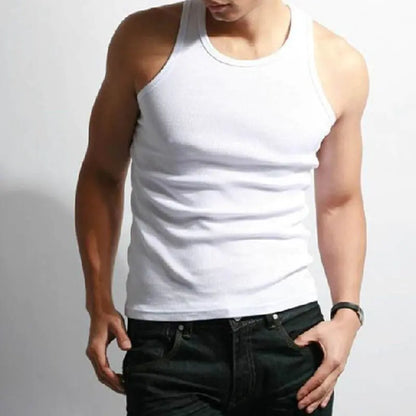 Men's Breathable Polyester Gym Tank Top for Training