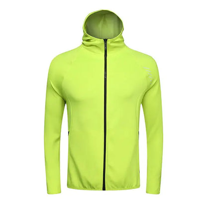 Men's Reflective Hooded Running Jacket for Activewear