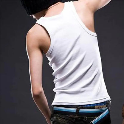 Men's Breathable Polyester Gym Tank Top for Training
