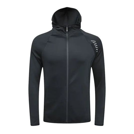 Men's Reflective Hooded Running Jacket for Activewear