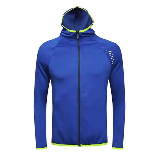 Men's Reflective Hooded Running Jacket for Activewear